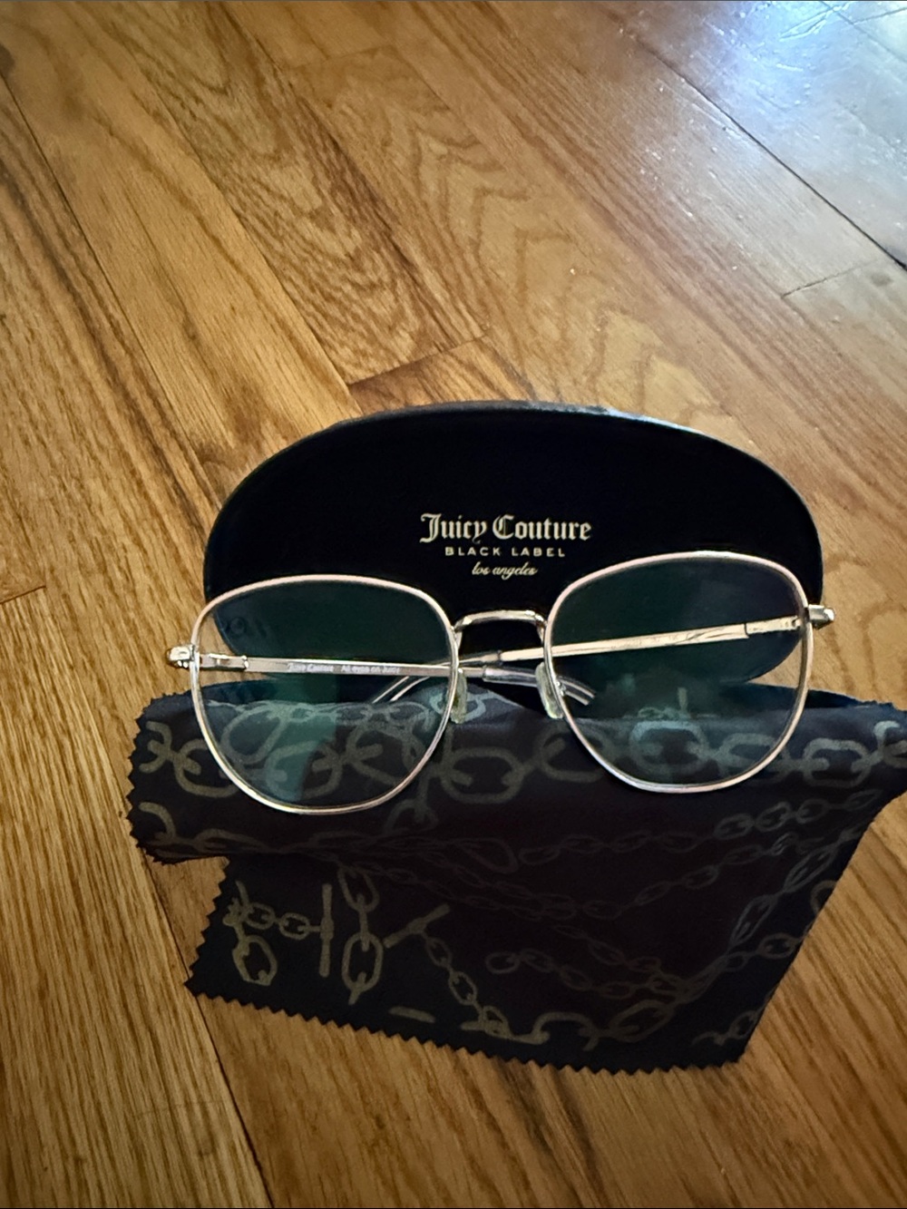 Juicy Couture Women's Tose Gold, pink accent Frame Lenses